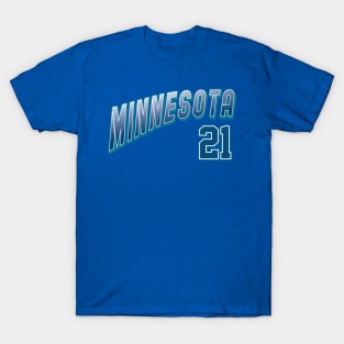 Retro Minnesota Number 21 T-Shirt